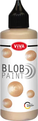 Produktbild von Viva Decor Blob Paint in 90ml Flasche, Champagner Metallic 131990310 3D Effekt Farbe
