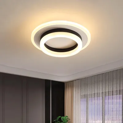 LED-Deckenleuchte 24W 3000K rund Acryl für Flur Küche Büro