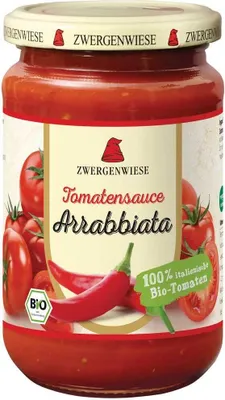 Produktbild von Zwergenwiese Tomatensauce Arrabbiata 350g