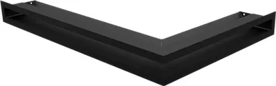 Produktbild von Eck-Lüftungsgitter LUFT links 60x40x6 schwarz Slim