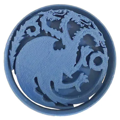 Ausstechform Targaryen, blau, 8x7x1,5 cm, 1 Stück