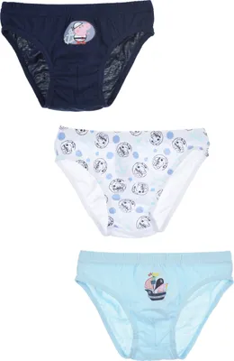 Produktbild von Peppa Wutz Pig Kinder Unterhosen Jungen Schlüpfer Slips 3er Pack George der Pirat, Größe:116-128