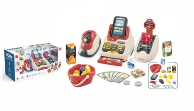 Produktbild von Einkaufsspielset mit Registrierkasse, Licht & Sound, für Kinder ab 3 Jahren