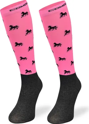 Produktbild von SKIETY Reitsocken aus Mikrofaser Reitsocken Damen & Kinder Kniestrümpfe - 31-34 - Horses