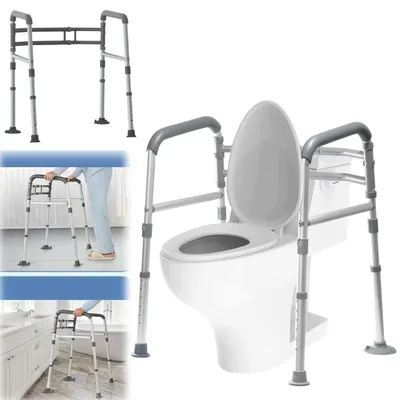 Produktbild von Stabiler Toiletten-Stützrahmen mit Saugnäpfen, verstellbar, 150kg