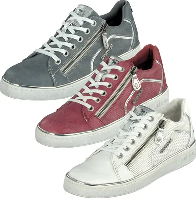 Produktbild von Mustang Damen Halbschuhe Sneaker Schnürschuhe 1300-303, Größe:41 EU, Farbe:Weiß