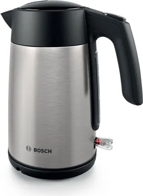 Immagine prodotto di Bollitore elettrico, Bosch TWK7L460, Bollitore, 2000-2400 W, 1,7 l, Indicatore della tazza, Tripla funzione di sicurezza, Acciaio inossidabile