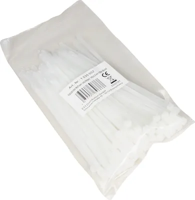 Produktbild von Kabelbinder McPower, naturfarben, 140x3,6 mm, 100er-Beutel