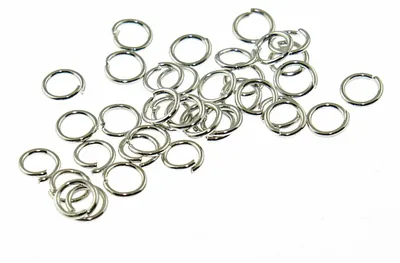 Produktbild von Vintageparts Binderinge Silberfarben Platiniert 5 mm 100 Stück