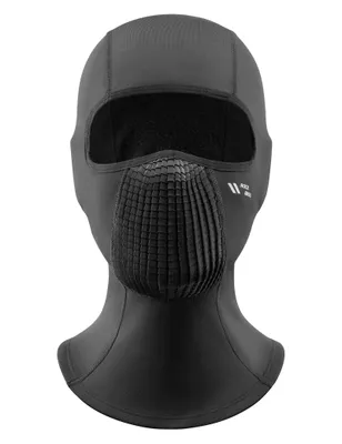 Produktbild von ROCKBROS Sturmhaube Fleece Balaclava Atmungsaktive 3D-Faltstruktur Winter Skimaske für Fahrrad, Motorrad, Ski, Outdoor Herren Damen Schwarz
