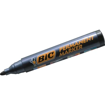 Obrázok produktu pre BiC čierny okrúhly popisovač p12, cena za 1ks.