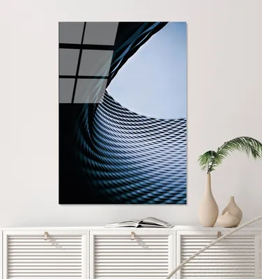 Produktbild von Wallity, UV-086 70 x 100, Dekorative Malerei aus gehärtetem Glas, 100 % gehärtetes Glas, Mehrfarbig, 70 x 100 cm