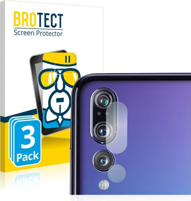 Produktbild von 3x BROTECT Schutzglas für Huawei P20 Pro (NUR Kameraschutz) Schutzfolie Panzer Folie Glas Display Schutz klar