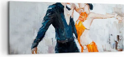 Produktbild von Bild auf Leinwand - Leinwandbild - tanzen sie - 120x50cm - Wand Bild - Wanddeko - Wandbilder - Leinwanddruck - Bilder - Kunstdruck - Wanddekoration - Leinwand bilder - Wandkunst - AB120x50-3772