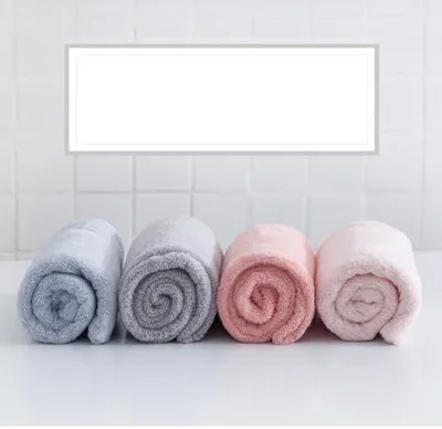 Produktbild von Schnelltrocknendes Haartuch aus saugfähigem Korallenvelours, leicht und tragbar für Zuhause und Reisen