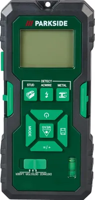 Produktbild von Parkside Multi-Messdetektor mit Laserentfernungsmesser 5in1 PMME 5 A1 LC Display