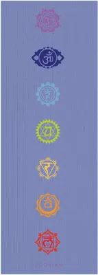 Immagine prodotto di Tappetino yoga GAIAM viola chiaro con chakra 4 mm