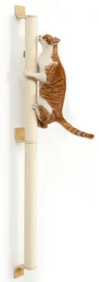 Obrázek produktu pro Škrabadlo pro kočky, 154 cm, sisal, určené k montáži na zeď, stabilní a úsporné