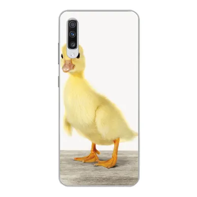 Produktbild von MuchoWow® Handyhülle Schutzhülle Hülle für Samsung Galaxy A70 Ente - Küken - Tiere - Süß - Mädchen - Jungen - Kinder Silikon Softcase Handy Hülle - Schutzhaube