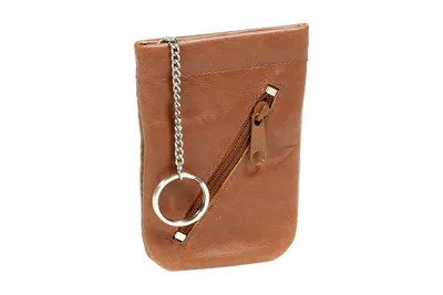 Produktbild von LEAS Schnappschlüsseltasche Schlüsselglocke Echt-Leder, cognac Special Edition