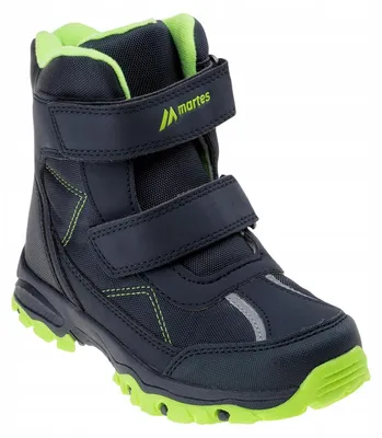 Image de Martes - Bottes de neige pour enfants "Maider" IG4406 (Taille 28 EU) (Bleu marine/Jaune citron/Bleu roi)