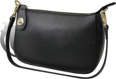Produktbild von Toscanto Damen Schultertasche Leder Tasche schwarz D2OTT840SS1