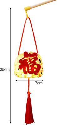 Produktbild von DIY chinesische traditionelle handgefertigte Laterne LED-Licht Urlaub Laterne Nachbildungation Bambus gewebt Festival Prop Szene Nachbildung