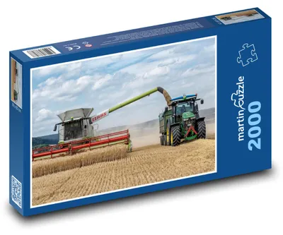 Obrázek produktu pro martinpuzzle - Puzzle 2000 - Kombajn a traktor - sklizeň