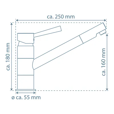 Produktbild von F.J.Schütte Cornwall Spültischarmatur, chrom - 79115