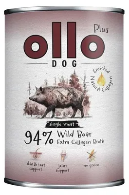 Image de OLLO Plus Collagen Sanglier - nourriture humide pour chiens - 400 g