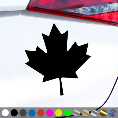 Produktbild von PantherPixel Kanada Aufkleber Canada Flagge Fahne Ahornblatt Sticker Auto Geschenkidee Farbe Schwarz