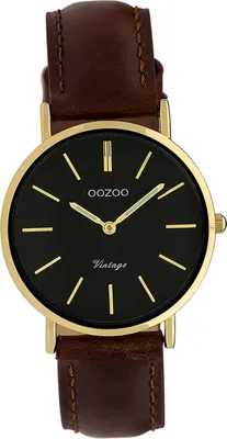 Produktbild von Oozoo Damen Armbanduhr braun Analog Vintage Series Lederarmband D2UOC9838A