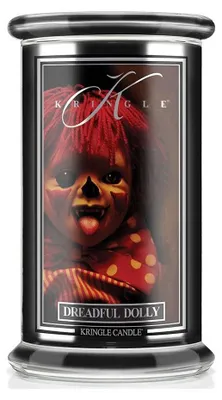 Obrázek produktu pro Kringle Candle, hrůzná panenka, velká vonná svíčka