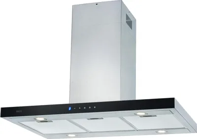 Produktbild von NEG Super-Power Insel-Dunstabzugshaube 90 cm Edelstahl, Abluft+Umluft, Luftleistung 860 m³/h, 2 Power- Stufen, 4xLED, Nachlauf-Funktion