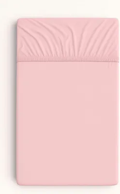Obrázok produktu pre Bavlnené prestieradlo s gumičkou na posteľ 120x60 cm - špinavo ružové
