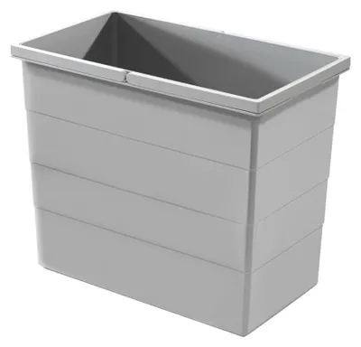 Obrázek produktu pro Hailo 28litrový vnitřní kbelík 1125729 světle šedý 415 x 242 x 350 mm, 2 ucha