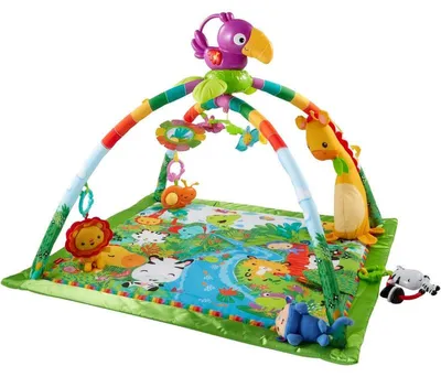 Obrázok produktu pre Fisher-Price GXC35, Detská podložka na hranie, Tyč s hračkami, Zvukové efekty, Textil, Plast, Viacfarebný