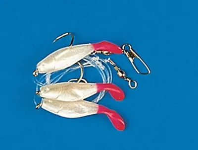 Produktbild von Exori Dorschpaternoster Shaddy 5/0 3 Haken mit weiß/roten Shads