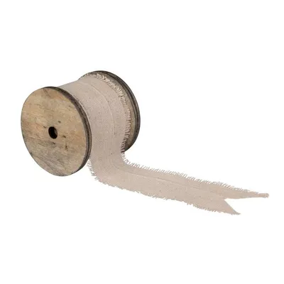 Produktbild von Dekoband beige - ca. 3 m x 2,5 cm