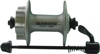Obrázek produktu pro SHIMANO HB-M475 náboj předního kola kotoučový 6 děr, 100 mm, 32 děr, stříbrný
