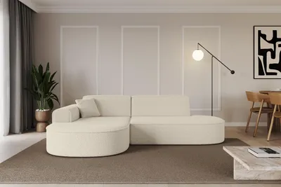 Produktbild von ALTDECOR Ecksofa in L-Form  MARI-L1 - 243x171x79,5 cm  Beige -  Corner Sofa Bett Eckcouch Couch  Wohnlandschaft Cauchsofa
