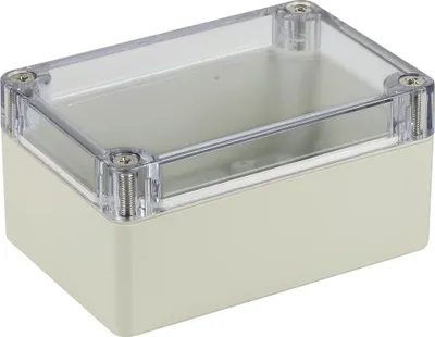 Produktbild von Blanko Modulgehäuse, transparenter Deckel, 100 x 68 x 50 mm
