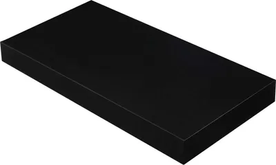Produktbild von Hoppa! | Schwebendes Wandregal | Schwarz - 40 x 20 x 3,8 cm