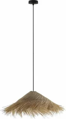 Zdjęcie produktu dla Lampa wisząca Cosma brąz 1xE27x40W wiklina / rattan / słoma wym:120x62x62cm IP20 Reality