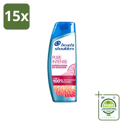 Produktbild von 15 x Head & Shoulders Anti-Schuppen-Shampoo Pure Intense Grapefruit 250 ml - Großpackung - 15 Stücke