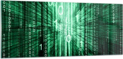 Produktbild von Bilder auf glas - Abstrakt zusammenfassungszahlen - 100x40cm - Glasbilder - Wandbilder - Kunstdruck - zum Aufhängen bereit - Wanddekoration aus Glas - Glas Bilder - Wandbild auf Glas - GAB100x40-2290