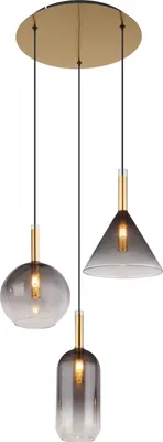 Produktbild von Globo Lighting Hängeleuchte Metall messingfarben, 3x G9 LED