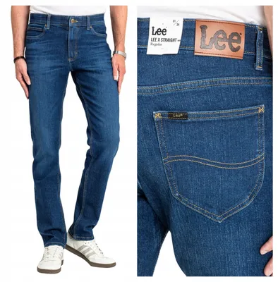 Produktbild von Lee | Herren Jeans X Straight Vanadi Straight Fit Blau Baumwolle Stretch W32 L34 Denim Hose 5-Pocket klassisch bequem Freizeit Alltag Casual Jeanshose
