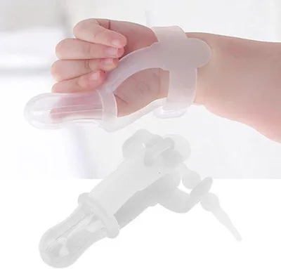 Produktbild von Verstelbarer Daumenschutz weich Silikon durchsichtig Baby