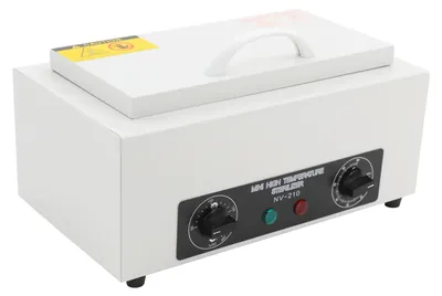 Produktbild von Nagelwerkzeug Sterilisationsbox - Heißluftsterilisator - 2L Volumen - 300W - 50–220°C - Edelstahlgehäuse - 220–240V EU-Stecker - Weiß